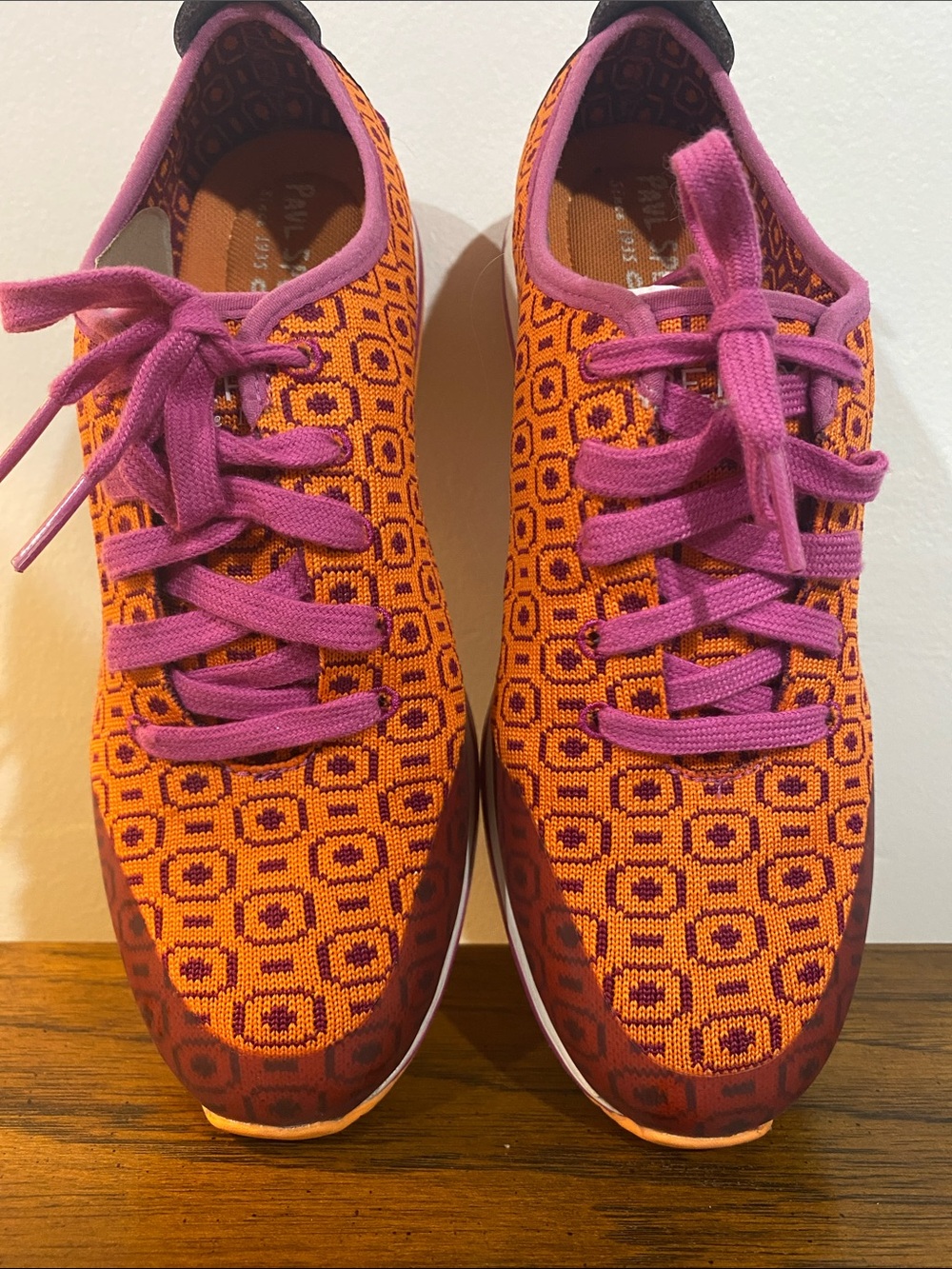 Orange and Pink Sperrys Sneakers 7M